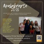 Noche de Letras 2.0, Progr. 119 «Apalabrarte 2018»