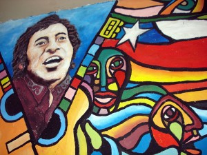Mural que recuerda a Víctor Jara